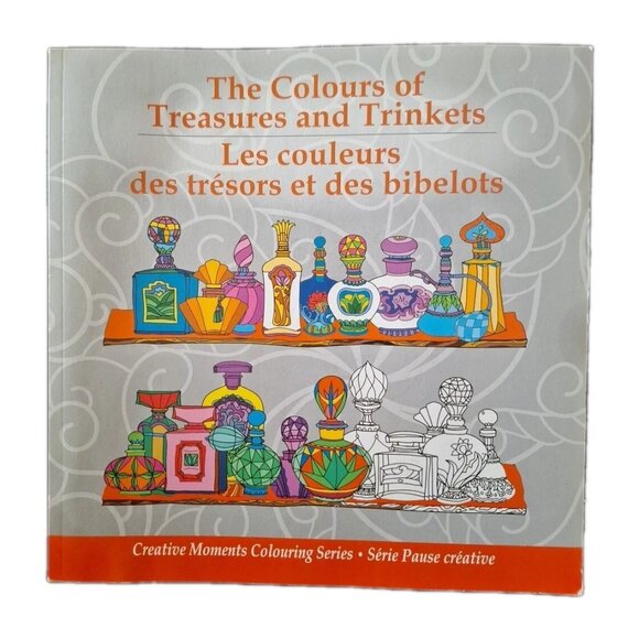 The Colours of Treasures and Trinkets Adult Coloring Book NEW - Picture 1 of 14
